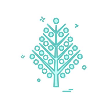 Noel ağacı simge tasarlamak vektör