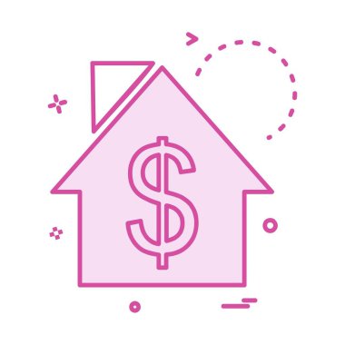 Emlak simge tasarlamak vektör