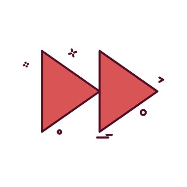 Sağ ok simge tasarlamak vektör