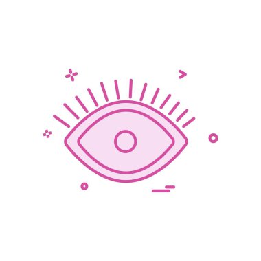 göz simgesi tasarım vektörü