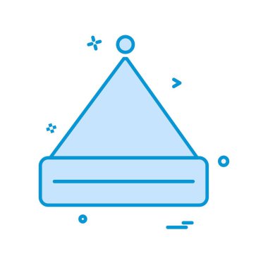 Cap simgesi tasarım, renkli vektör çizim