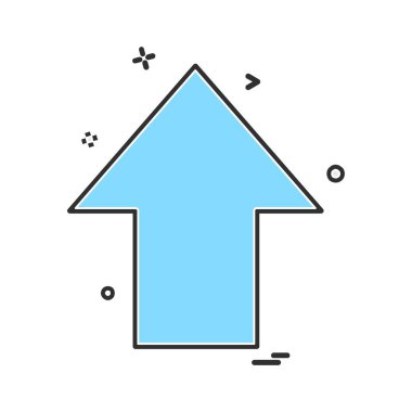 Ok simgesi tasarım vektörü