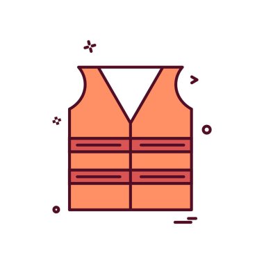 İş simgesi tasarım, renkli vektör çizim