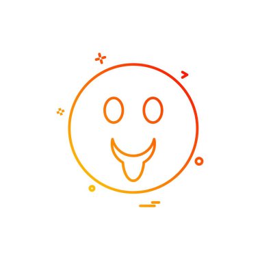 Emoji simgeleri tasarım vektörü 