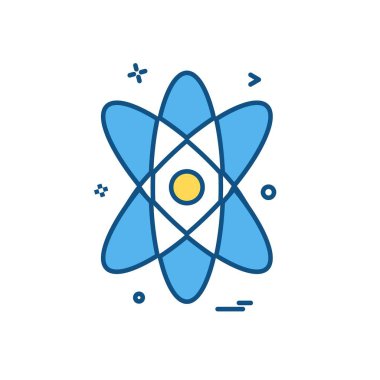 Nükleer simge tasarlamak vektör