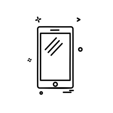 Telefon simgesi tasarım vektörü