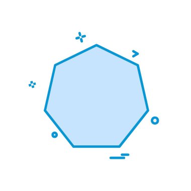 Pentagon simge tasarım vektörü