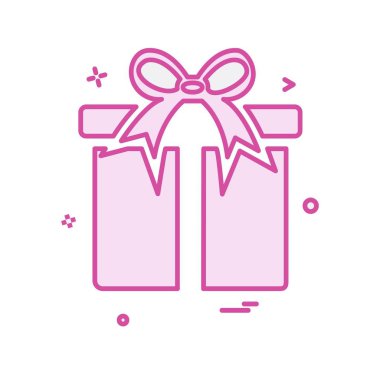 Giftbox simge tasarlamak vektör