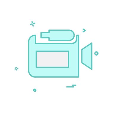 Kamera simgesi tasarım vektörü