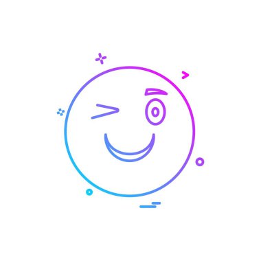 Emoji simgeleri tasarım vektörü 