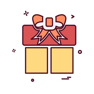 Giftbox simge tasarlamak vektör