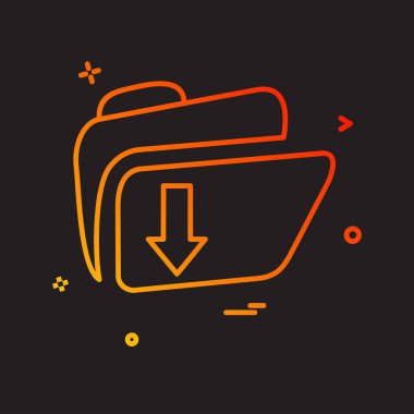 Klasör simge tasarlamak vektör