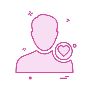 Avatar erkek simge tasarım vektörü