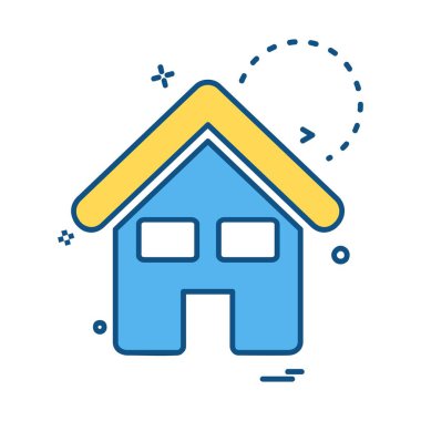 Emlak simge tasarlamak vektör