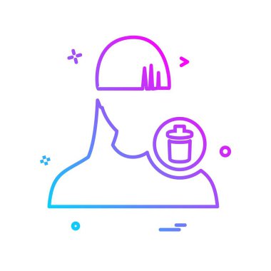 Kadın simge tasarlamak vektör