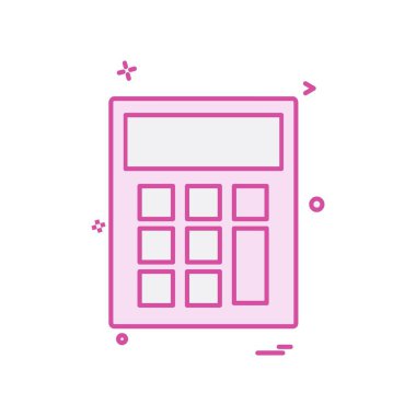 Hesap makinesi simgesi tasarım vektörü