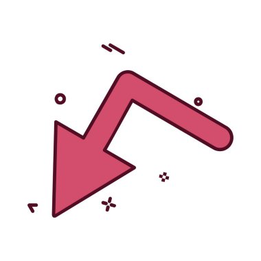 Ok simgesi tasarım vektörü