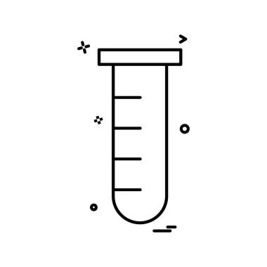 Tüp simgesi tasarım, renkli vektör çizim
