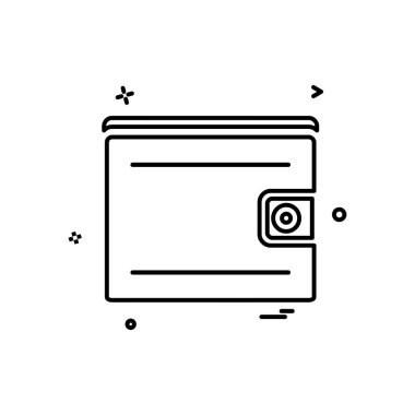 m-cüzdan simgesi tasarım, vektör çizim