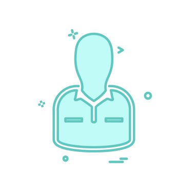 Avatar simge tasarım vektörü