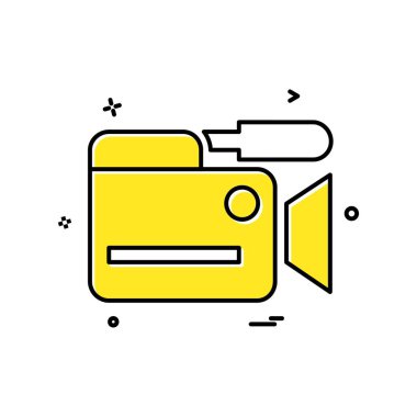 Kamera simgesi tasarım vektörü