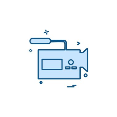 Ortam ve Kamera simgesi tasarım vektörü 