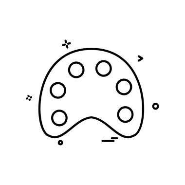 Boya düz simge vektör çizim 