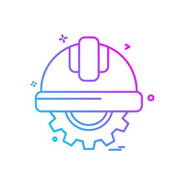 halmet emek simge vektör tasarımı dişli