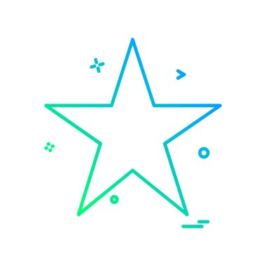 Yıldız simgesi tasarlamak vektör 