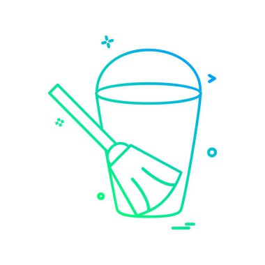 Tuvalet simgesi tasarım, renkli vektör çizim