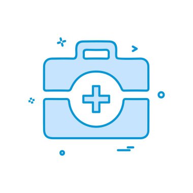 Tıbbi simge tasarım, renkli vektör çizim