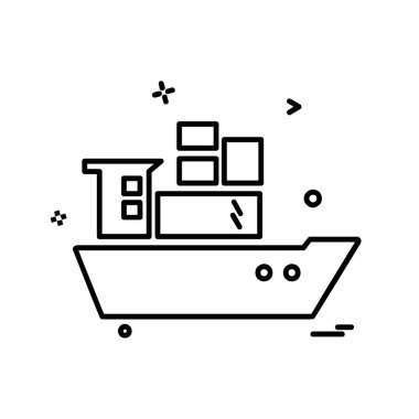 Seyahat simgesi tasarım vektörü