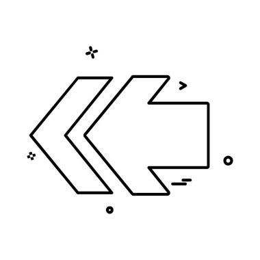 Sol simgesi tasarım, renkli vektör çizim