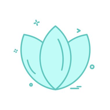 Beyaz arka plan üzerinde simge vektör çiçek