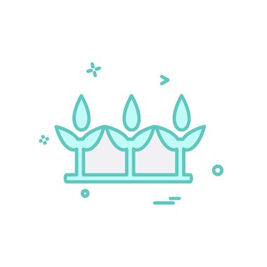 Çiçekler simge tasarlamak vektör