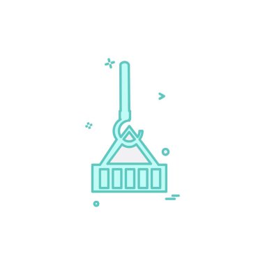 Donanım aracı simgesi tasarım, renkli vektör çizim 