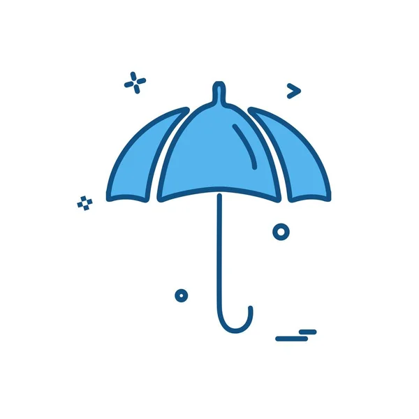 Umbrella Icon Design Vector Illustration — Stock Vector