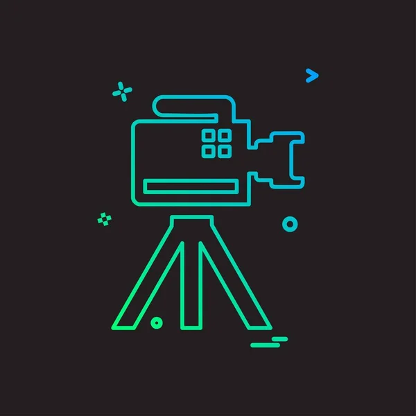 Camera Icon Design Vector — Stock Vector