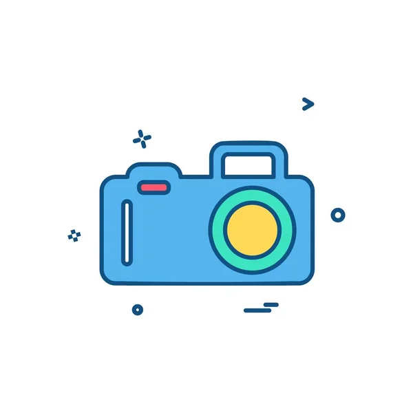 Camera Icon Design Vector — Stock Vector