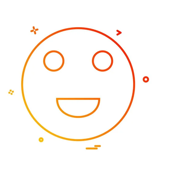 Emoji Icon Design Vector — Stock Vector
