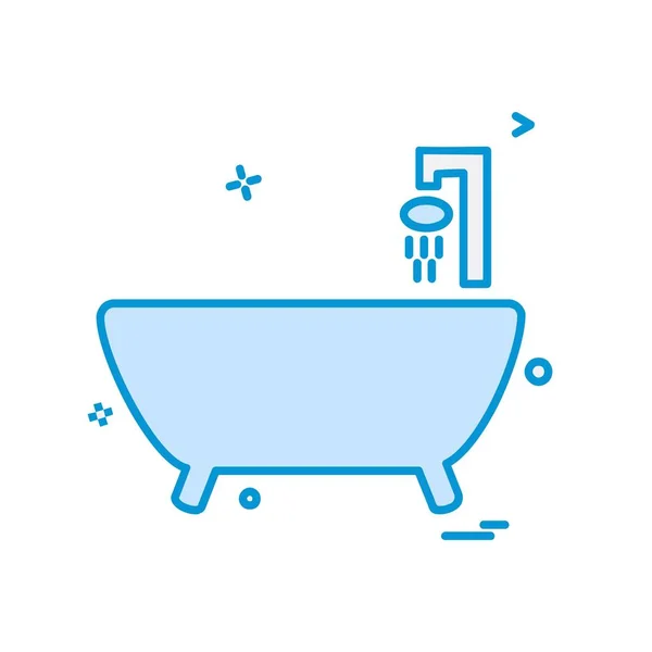 Designvektor Für Badewannen Symbole — Stockvektor