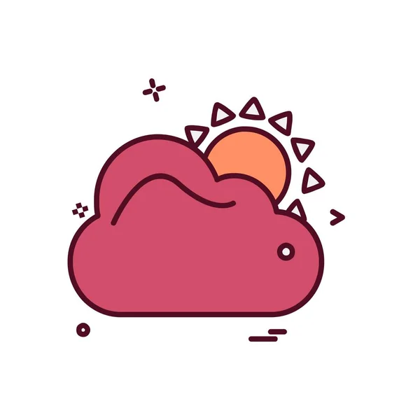 Cloud Pictogram Ontwerp Vector — Stockvector