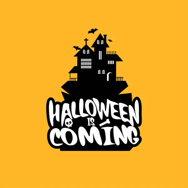 Halloween Party Projekt Plakatu Wakacje Typografii Ilustracja Kolorowy Wektor — Wektor stockowy