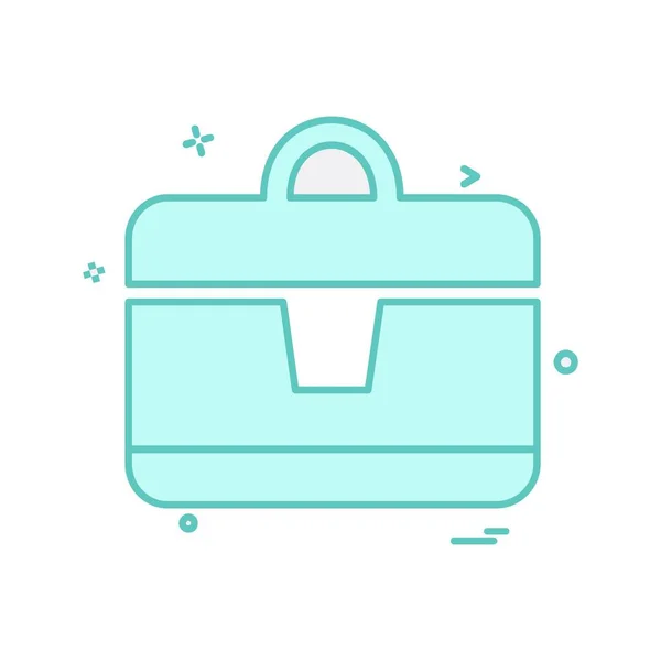 Briefcase Icon Design Vector — Stock Vector