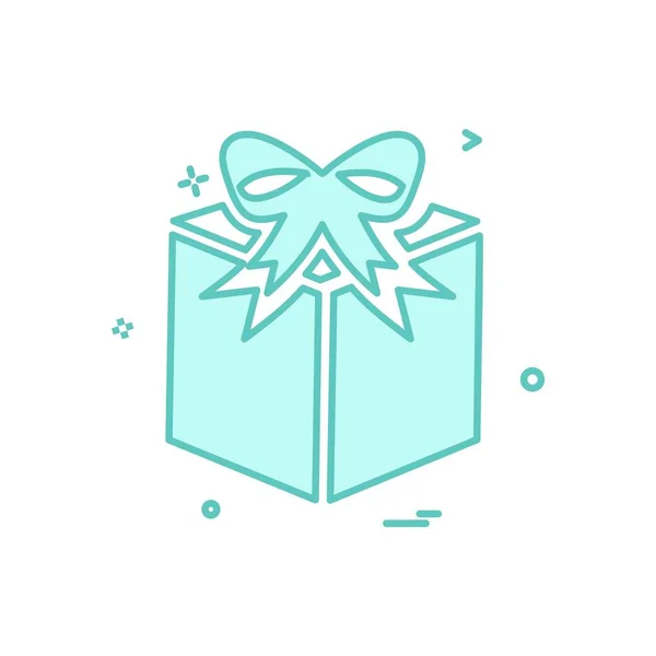 Giftbox Icon Design Vector Illustration — Stock Vector