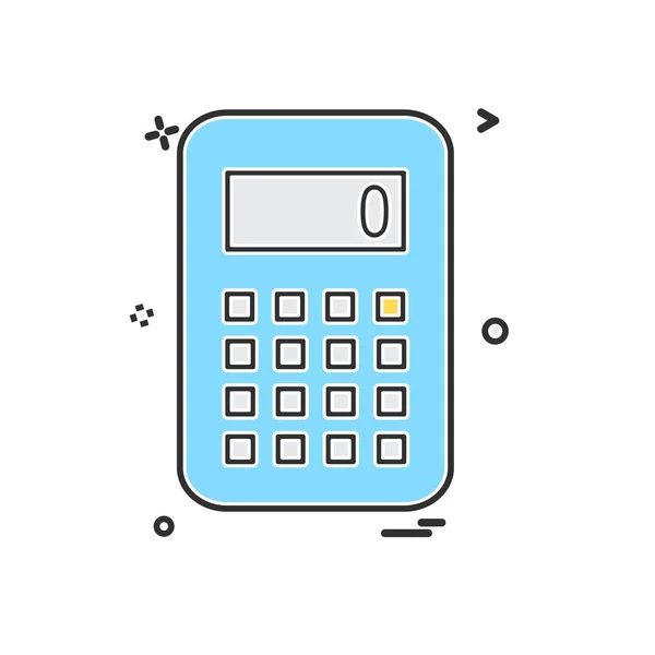 Vetor Design Ícone Calculadora — Vetor de Stock