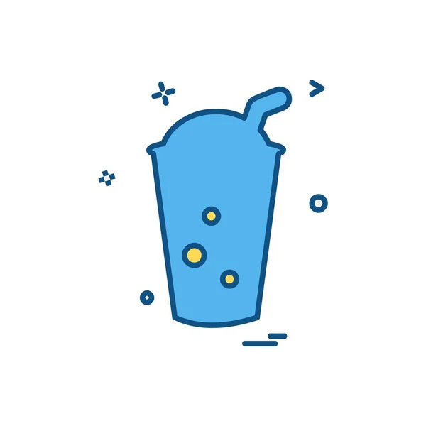 Drank Pictogram Ontwerp Vector — Stockvector