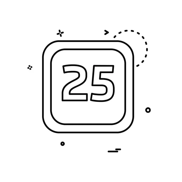 日のカレンダー アイコンのデザインのベクトル — ストックベクタ