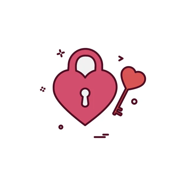 Diseño Iconos Corazón Ilustración Vectorial Para San Valentín — Vector de stock