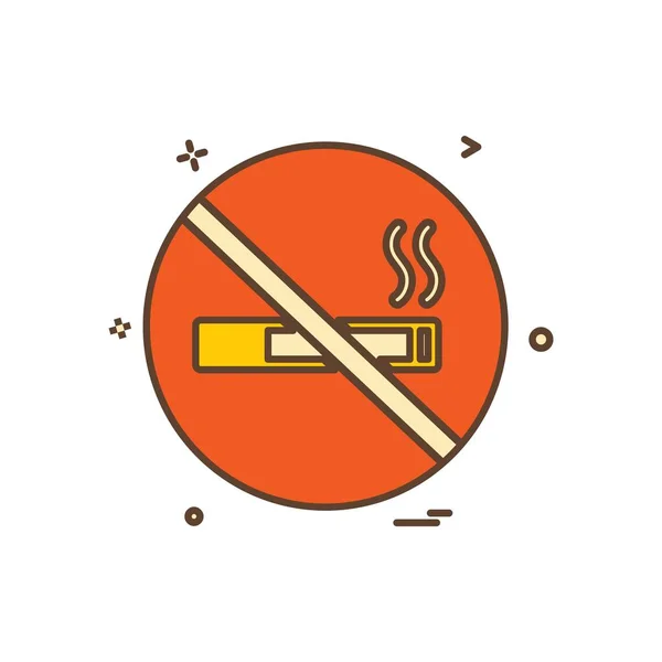 Fumar Icono Diseño Vector — Archivo Imágenes Vectoriales